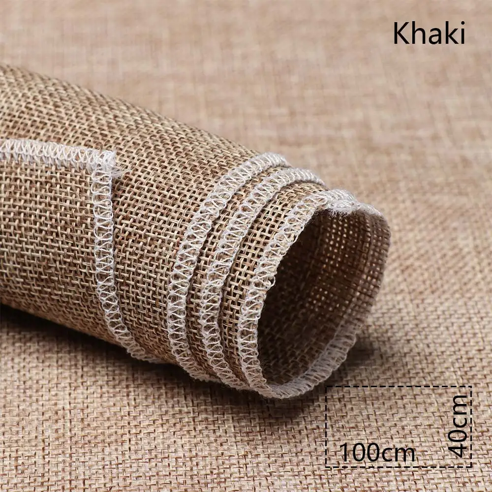 40X100cm Khaki 45*50 45*100 см фото ограничение льняной сплошной цвет фотографии фон тканый ткань винтажный фон реквизит - Цвет: 40X100cm Khaki