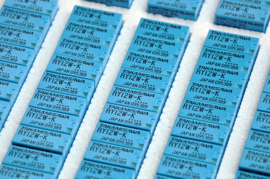 

( 4 pcs/lot ) TAKAMISAWA RY12W-K 12V DPDT Signal Relay, For Audio