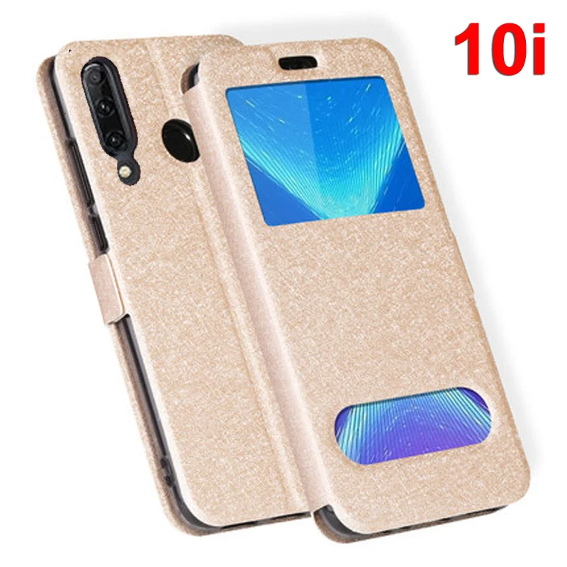 Кожаный флип чехол с окошком спереди для Huawei Honor Note 10 телефона Note10 задние Чехлы
