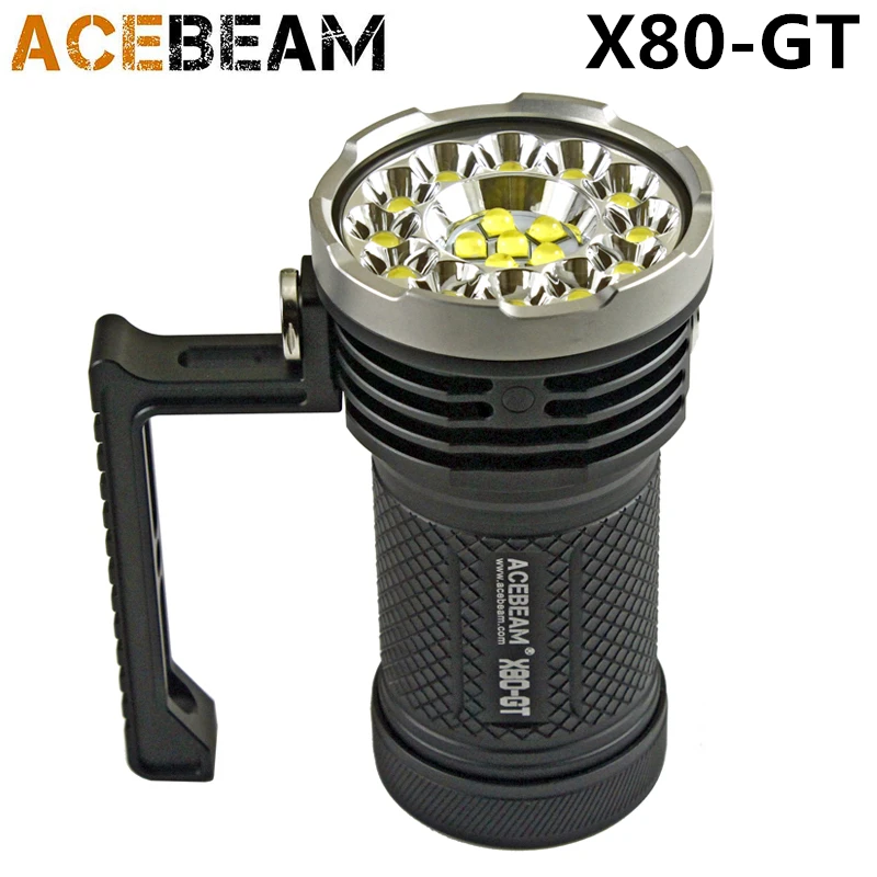 Acebeam X80GT фонарик комплект 18 * CREE XHP50.2 Макс 32500 люмен луч бросать 369 м с 4 IMR 3100 мАч