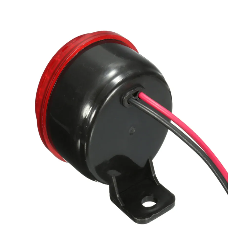 12V 125db автомобиля мотоцикла грузовик тормозной сирена Рог обратного поворота звуковой сигнал красный светодиодный светильник аксессуары