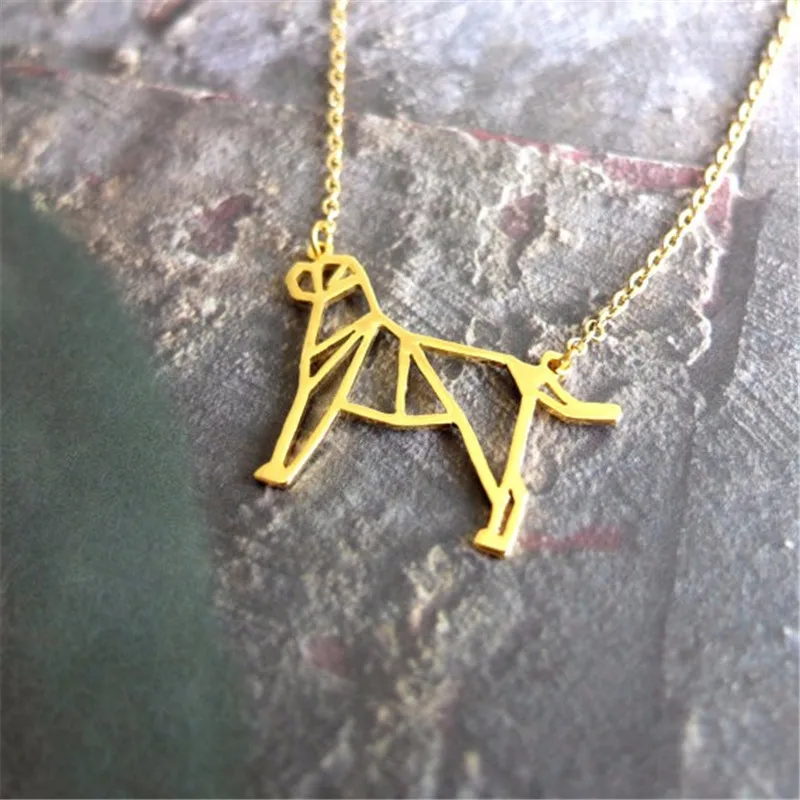 Ожерелье-чокер с подвеской в виде собаки-мастиффа | Украшения и аксессуары