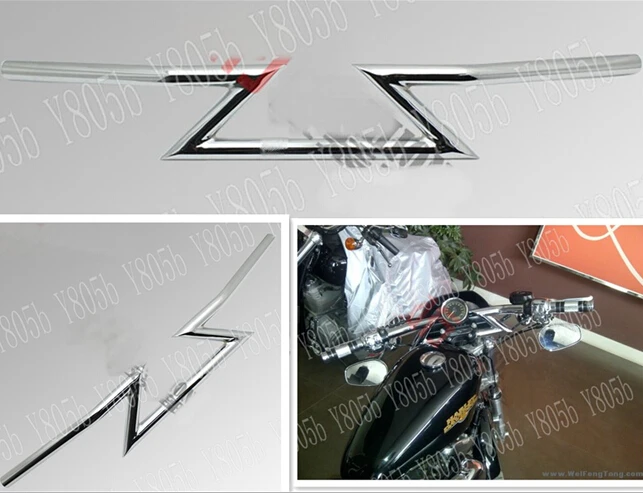 Мотоциклетный руль 7/8 дюйма 22 мм Z образные стержни для Yamaha VStar 400 650 1100 1300 Virago Xv 250 535