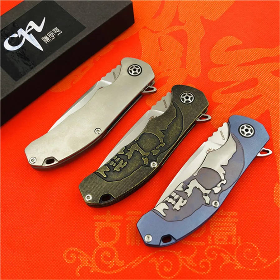 Складной нож CH CH3504 Flipper карманный клинок S35VN с шарикоподшипниками TC4 титановой