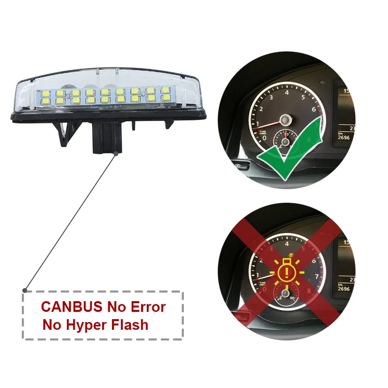 Светодиодный светильник CANBUS без ошибок для автомобильных номерных знаков, базовая лампа для Mitsubishi Colt plus Grandis 2003~ автомобильные лампы белого цвета с номерными знаками