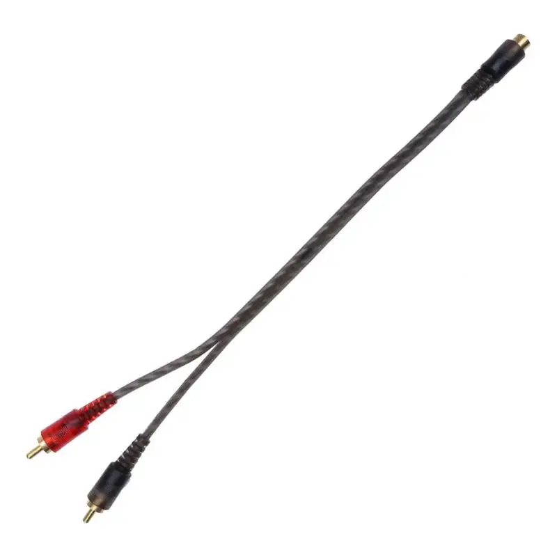 1 RCA шт. 27 см Женский на 2 рельефных кабеля для автомобильной аудиосистемы