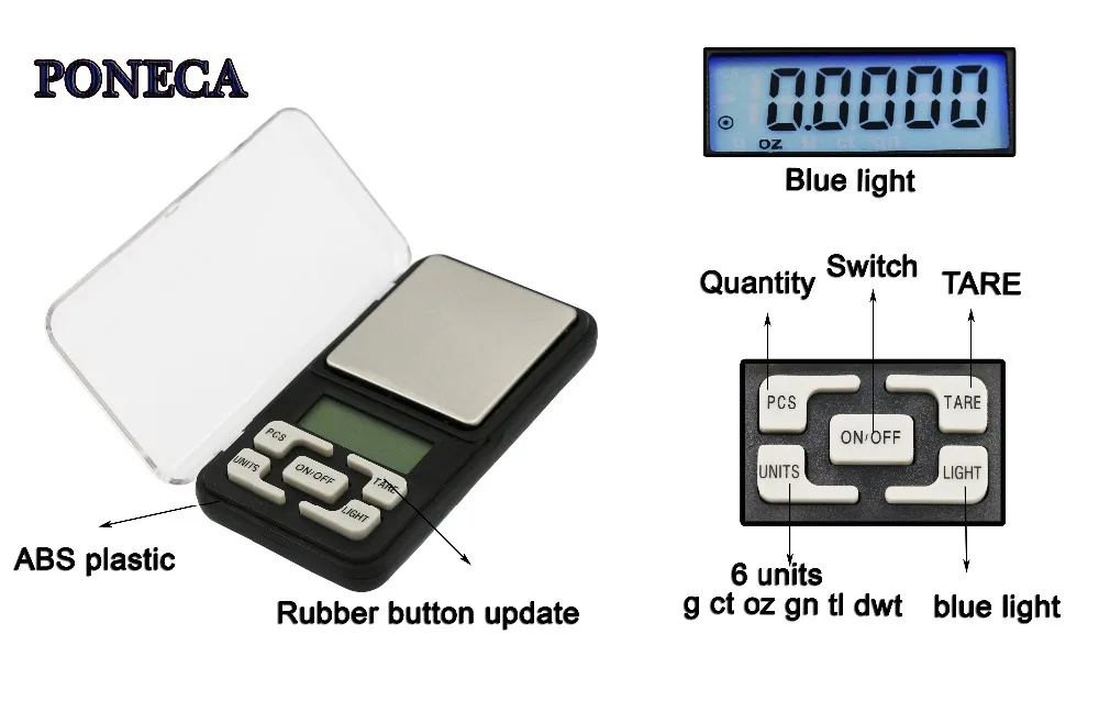 Весы с ЖК дисплеем карманные электронные цифровые весы ювелирные изделия золото