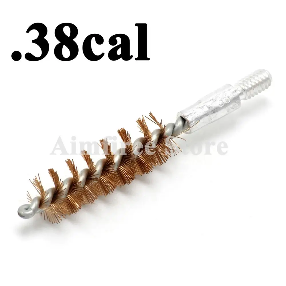 5 шт./лот. 38cal фосфорная бронзовая щётка для чистки ружья винтовки Пистолетная