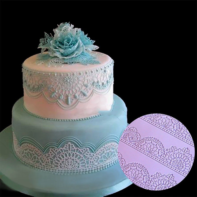 JX LCLYL цветок с кружевным краем Fondant Mold свадебный торт украшения из сахара