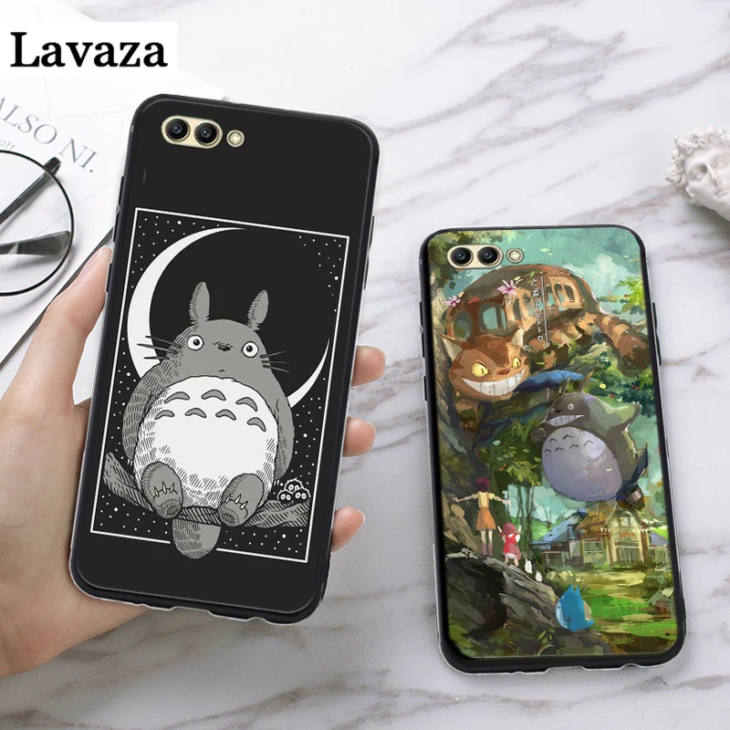 Spirited Away and Totoro Silicone Case for Huawei honor 6A 7A Pro 7X 8 Lite 8A 8X 8C 9 Note 10 View 20 20S 9X | Мобильные телефоны