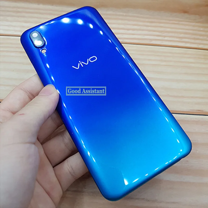 Blue Green Новинка 6,2 ''для BBK Vivo Y91 Y91i Y91c Y93 Y93s Y93st Y93 Lite Y95 U1 задняя крышка батарейного отсека, корпус, чехол, Задняя стеклянная линза, запчасти - Цвет: Blue Green