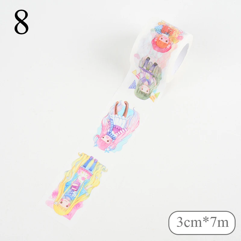 8 1 шт. милый фруктовый маскирующий скотч Kawaii Cherry васи лента декоративная клейкая лента для детей DIY Скрапбукинг дневник Альбомы для фото - Цвет: 8