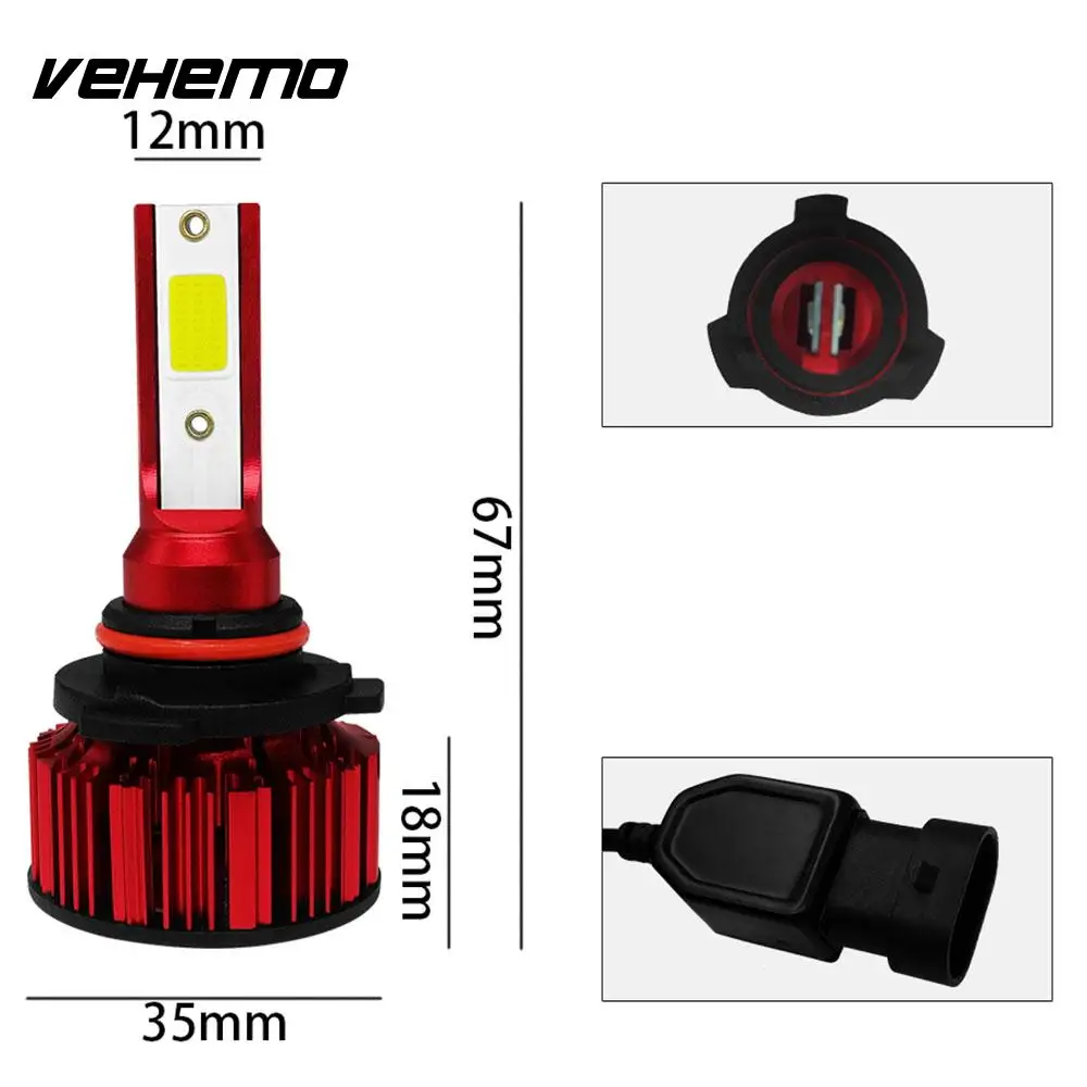 Vehemo 9006/HB4 передний светодиодный светильник Светильник ing сборка противотуманный