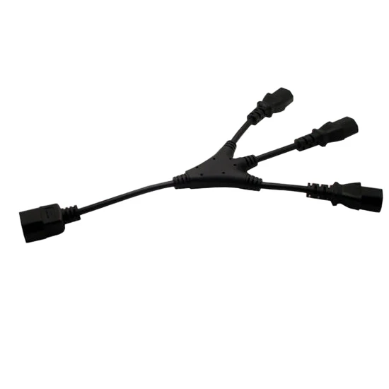 IEC C14 до 3 x C13 Y разделительный шнур 10A 250V male Женский|iec splitter|cordcord |