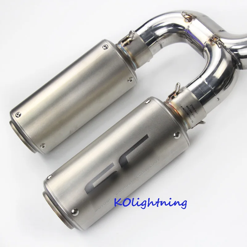 Motorcycle Modified Exhaust Connect Pipe Middle Mid Linking Slip on System For Yamaha FZ6 Moto | Автомобили и мотоциклы