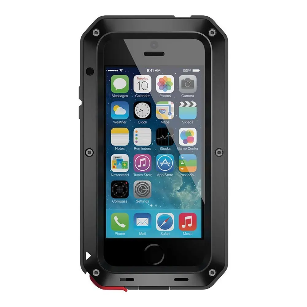 Чехол для iPhone 5/5S/SE ударопрочный металлический алюминиевый чехол с защитой от