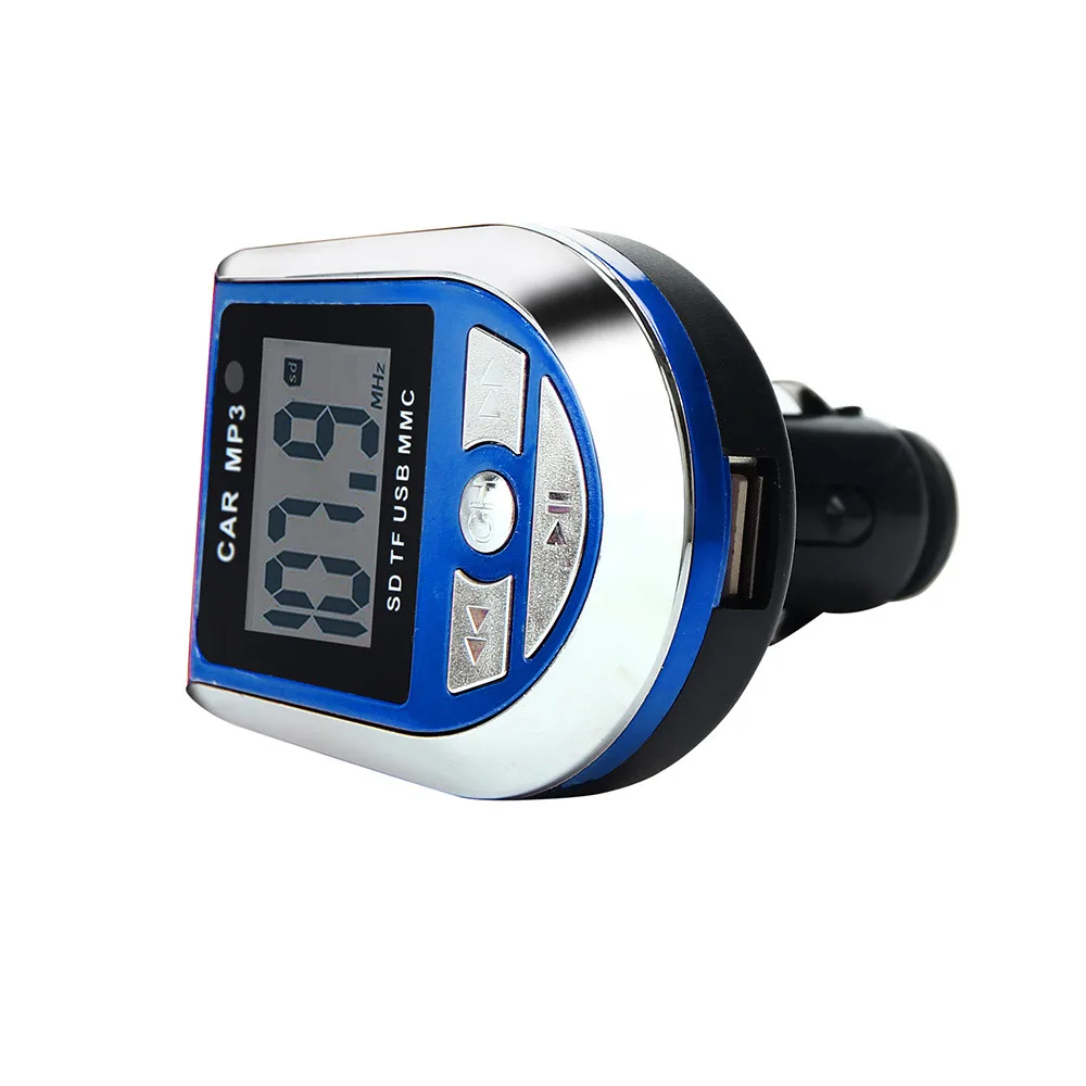 Горячая Распродажа, LCD Автомобильный MP3 MP4 плеер Беспроводной FM передатчик модулятор SD/MMC w/Дистанционное приспособиться к различным во время езды в автомобиле установка#1