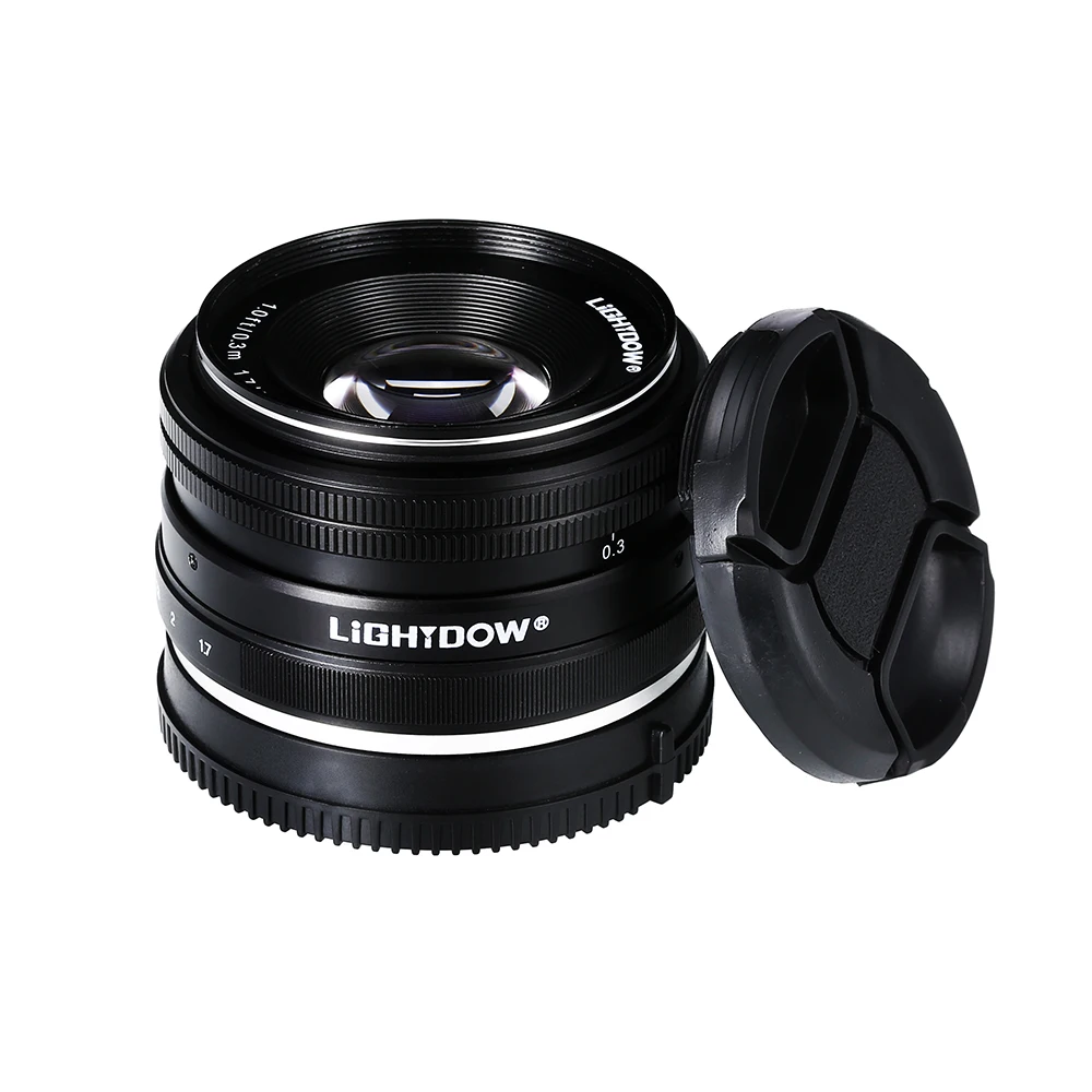 Lightdow 35 мм F1.7 с ручными настройками для видеосъемки Для sony E Mount NEX 3 3N C3 5 5N 5R 5, 6 комплектов/партия, 7 A6500 A6300 A6000 A5100 A5000 A3000 A3500