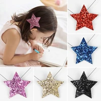 1pack6pcs hot sale children new hair clips cute five pointed star safety little girls gifts kids princess accessories headdress