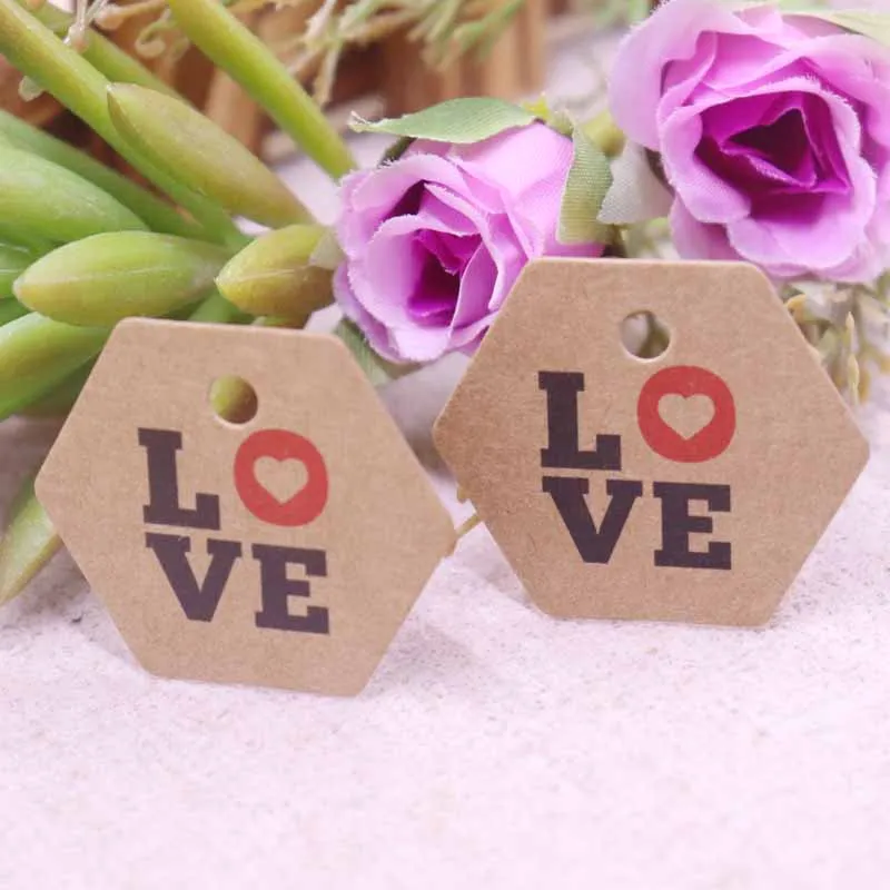 100 шт. белая бумага valentie TAG circle love you милая бирка для товара ярлык торговой марки
