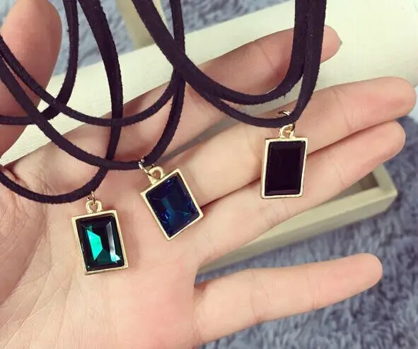 Готический подсолнечника подвески шеи ожерелье бархатной лентой choker черный