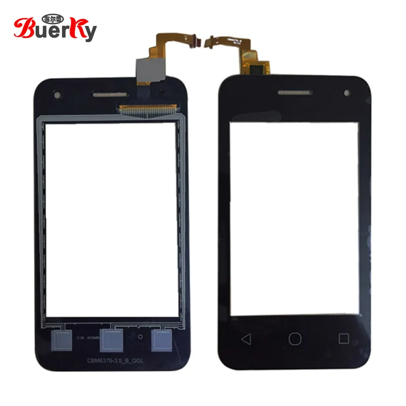 BKparts 5 шт. для Alcatel One Touch Pixi 4 3 OT4017 4017A 4017D 4017F сенсорный экран стеклянная панель