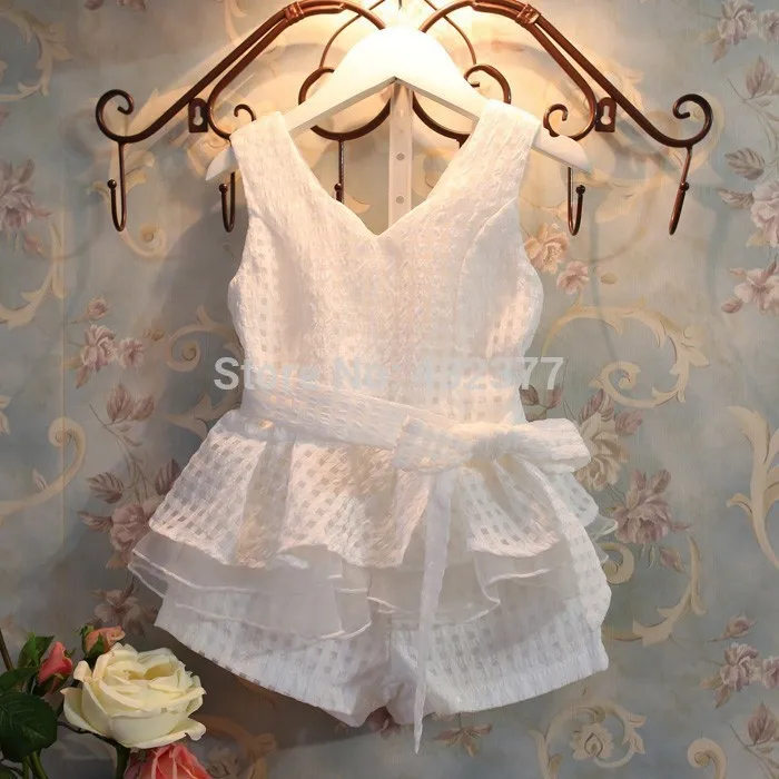 Новинка 2017 летняя одежда для маленьких девочек комплекты детской одежды летний