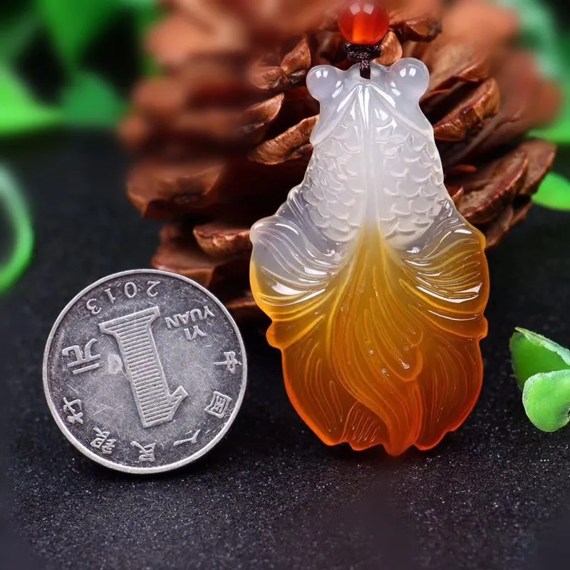 Сертификат желтый Pendant кулон счастливый золотой рыбы Подвески бижутерия шармы