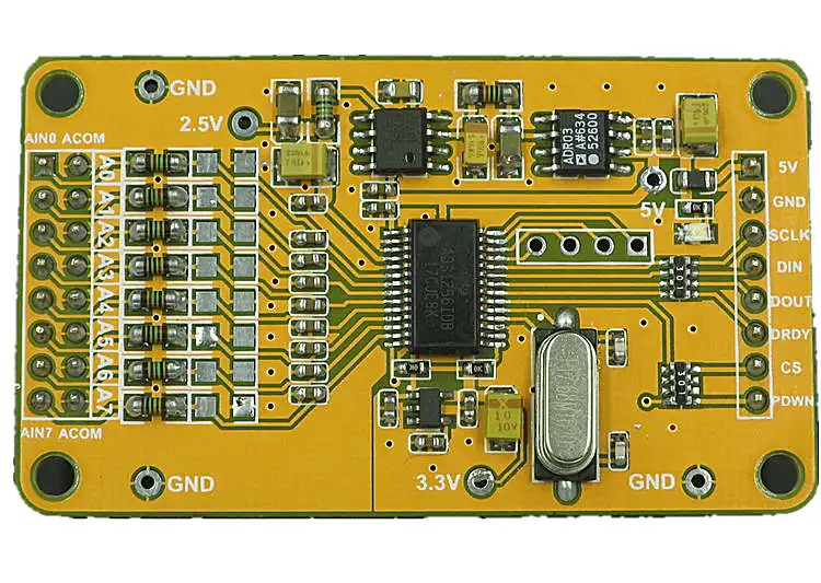 Высококачественный модуль ADS1256 precision 24 ADC 8-way AD новая модель 1 шт. | Электронные