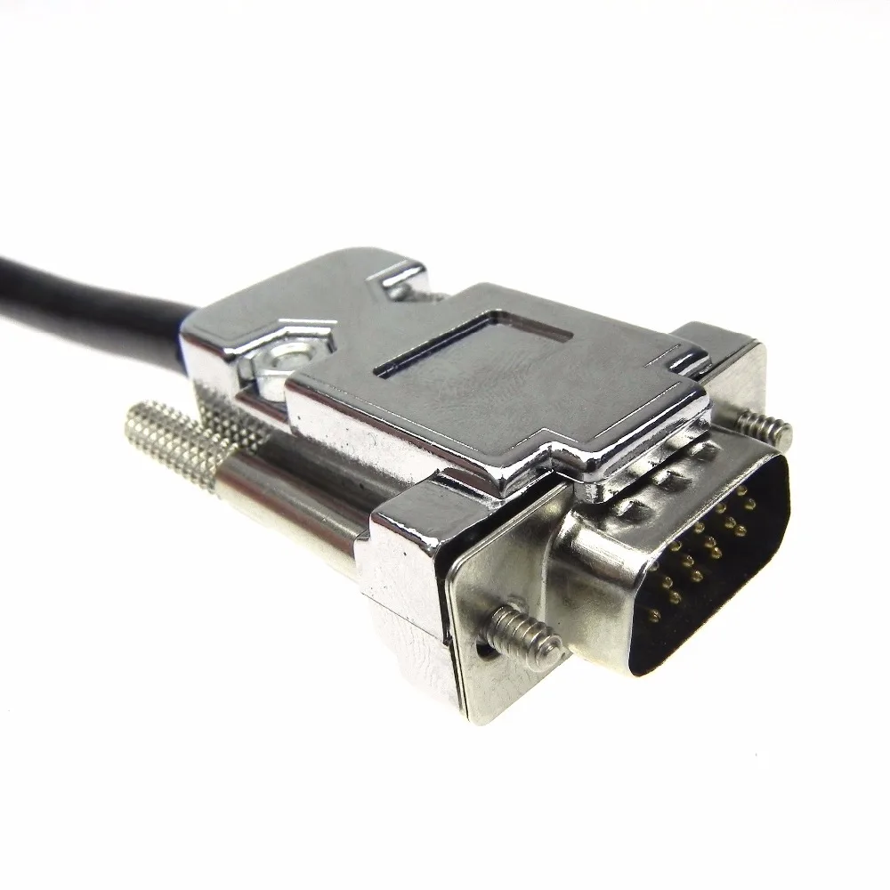 1 шт./лот DB15 15pin Мужской кабель Тип пайки с винтами Кабельный разъем полный