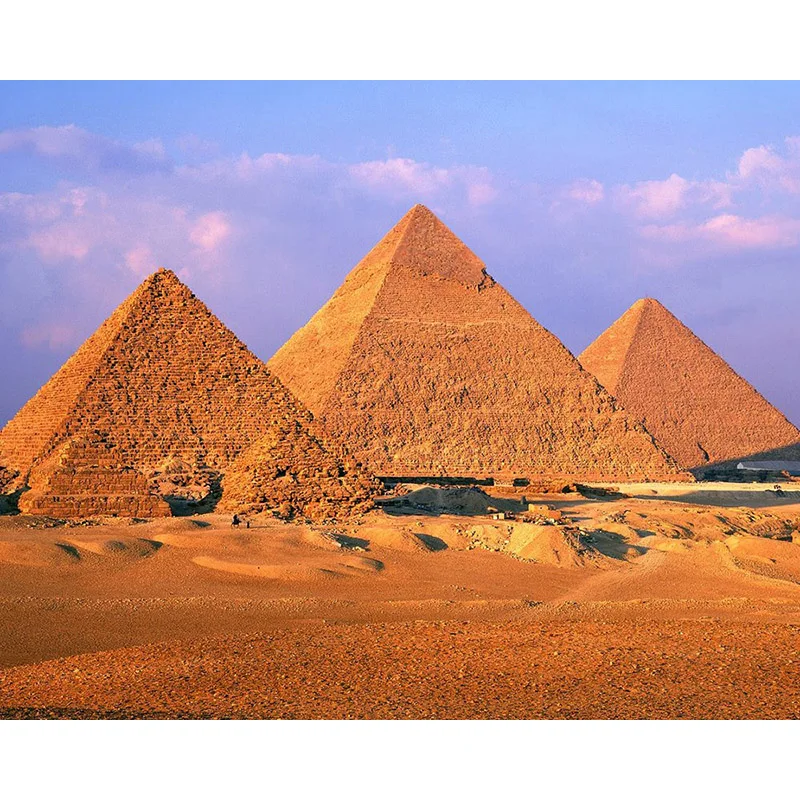 

5D Full Circular Diamond Painting Egyptian Pyramids Picture Scenic Embroidery Sale Diamond Of Rhinestone Decor Home Gift