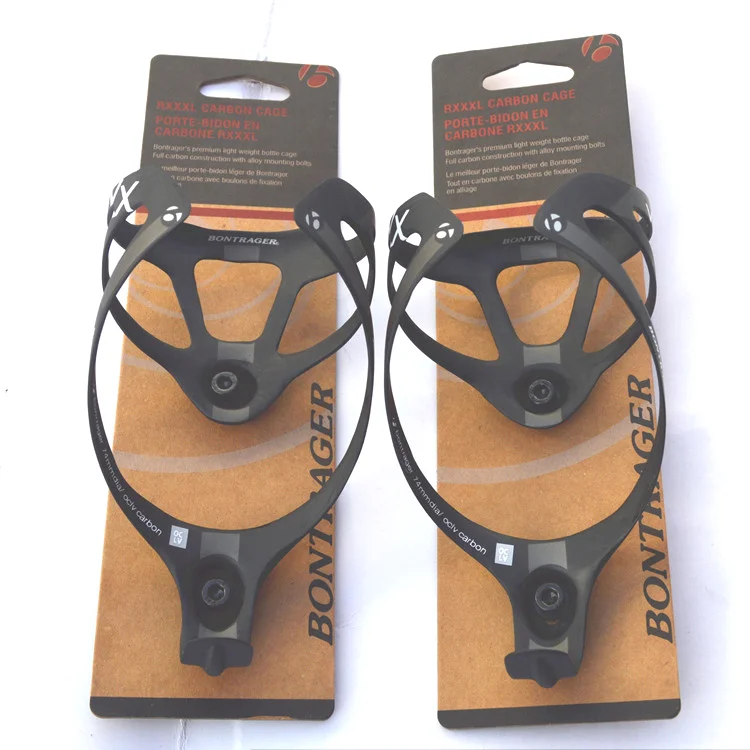 2PCS black 2 шт. полностью карбоновые клетки для бутылок держатель для бутылок с картой Аксессуары для велосипеда матовая отделка 2 цвета mtb Запчасти для шоссейного велосипеда 74 мм - Цвет: 2PCS black
