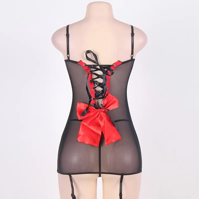 Женское сексуальное женское белье горячее порно кружевное платье + g стринги с