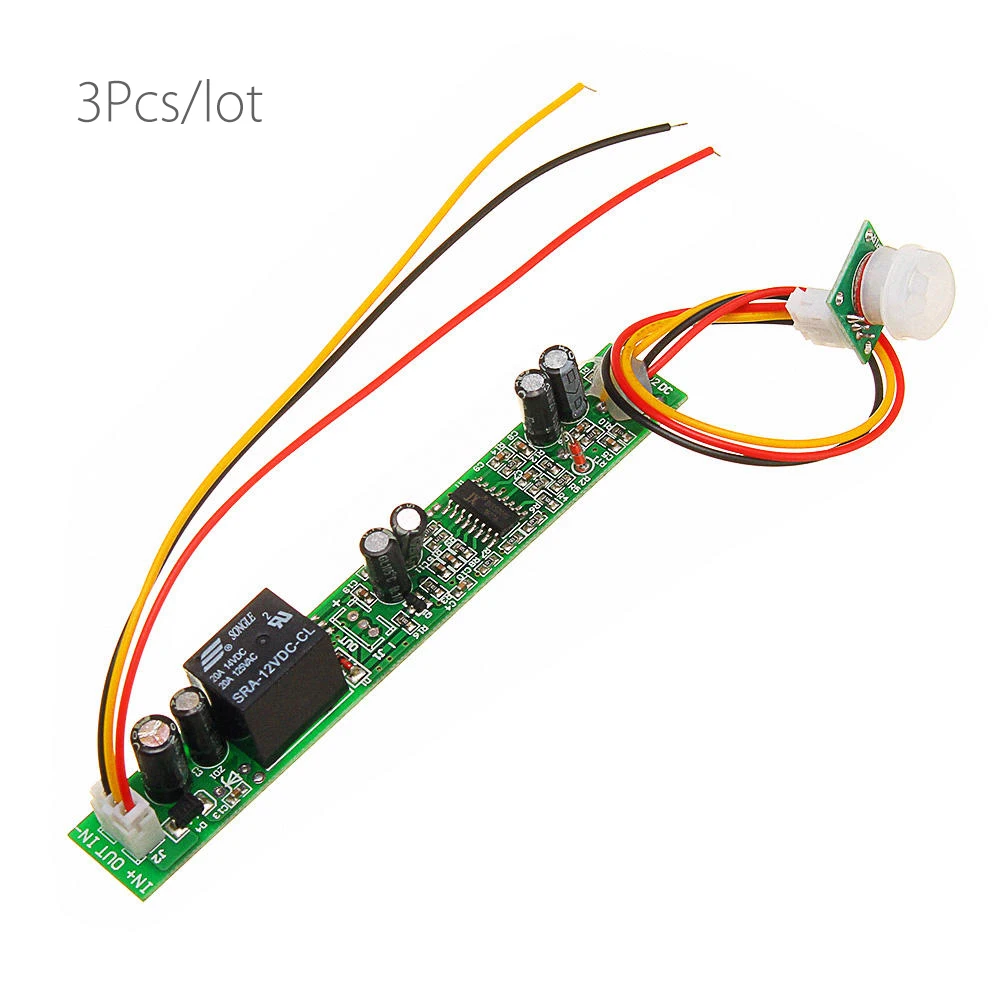

3Pcs/Lot 12V Volume Infrared Induction Switch Module LED Lamp Sensor Switch Module