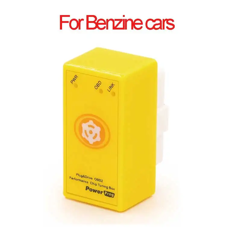 For Benzine car NitroOBD2 с кнопкой сброса питания Prog желтый для Benzine автомобильный чип блок настройки Plug& Drive Nitro OBD2 больший крутящий момент - Цвет: For Benzine car
