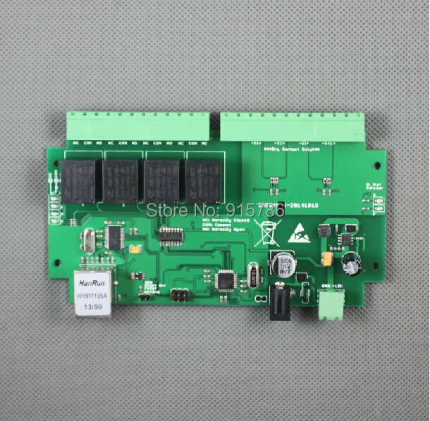 network relay for access control security 4 Input Out / switch output HTTP UDP dual protocol | Электронные компоненты и