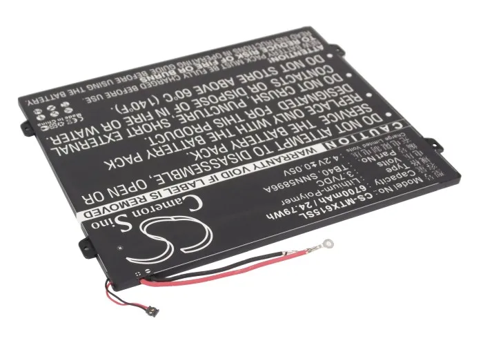Кэмерон китайско 6700 мА/ч Батарея для Motorola MZ615 MZ616 MZ617 Xoom 2 10 1 L-L-L DC110510 SNN5896A TB40 |