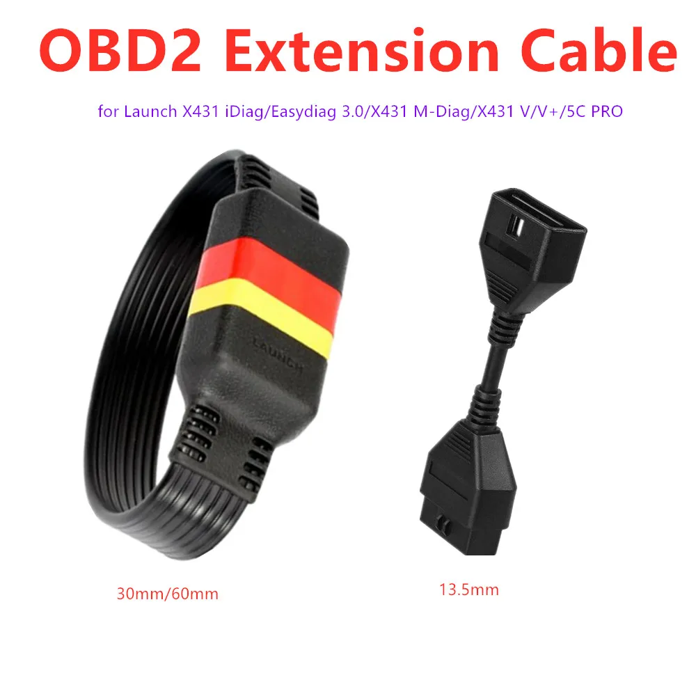 

OBD2 Extension 16Pin Cable for Launch X431 iDiag/Easydiag 3.0/X431 M-Diag/X431 V/V+/5C PRO