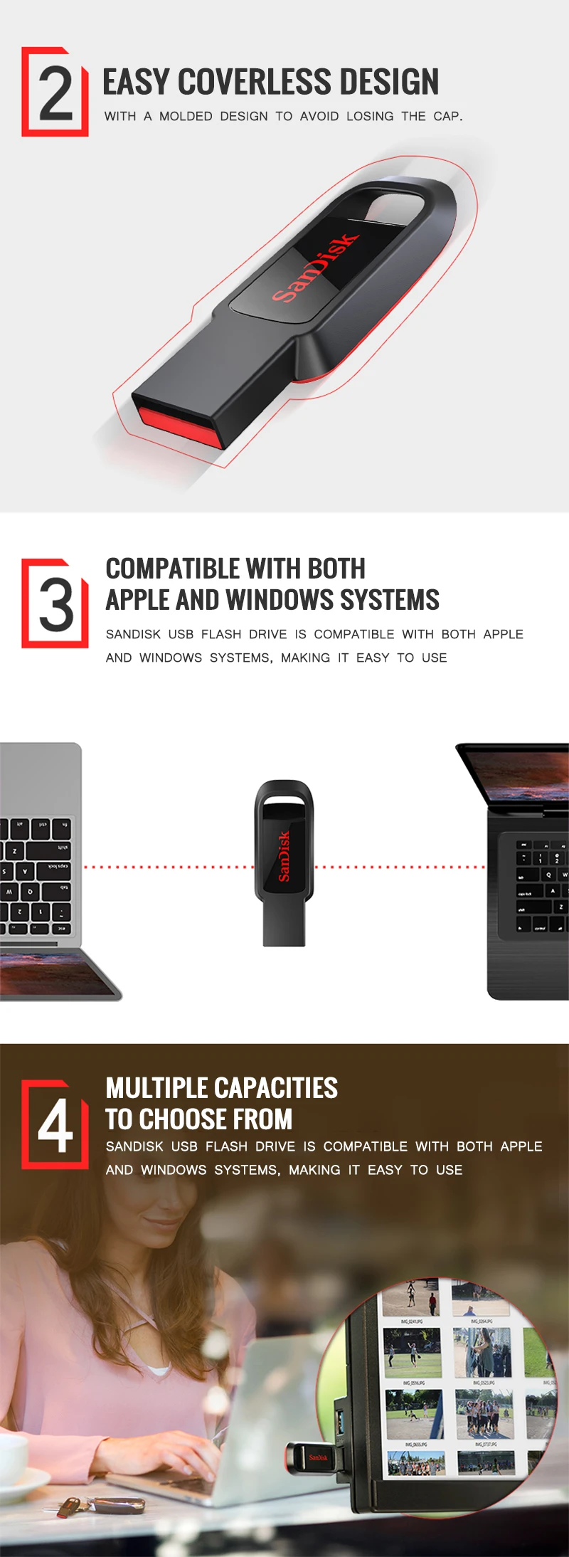 Новинка SanDisk 132gb флэш-накопитель USB 64gb pendrive CZ61 usb 2,0 16gb memory stick 128 gigabytes memoria USB