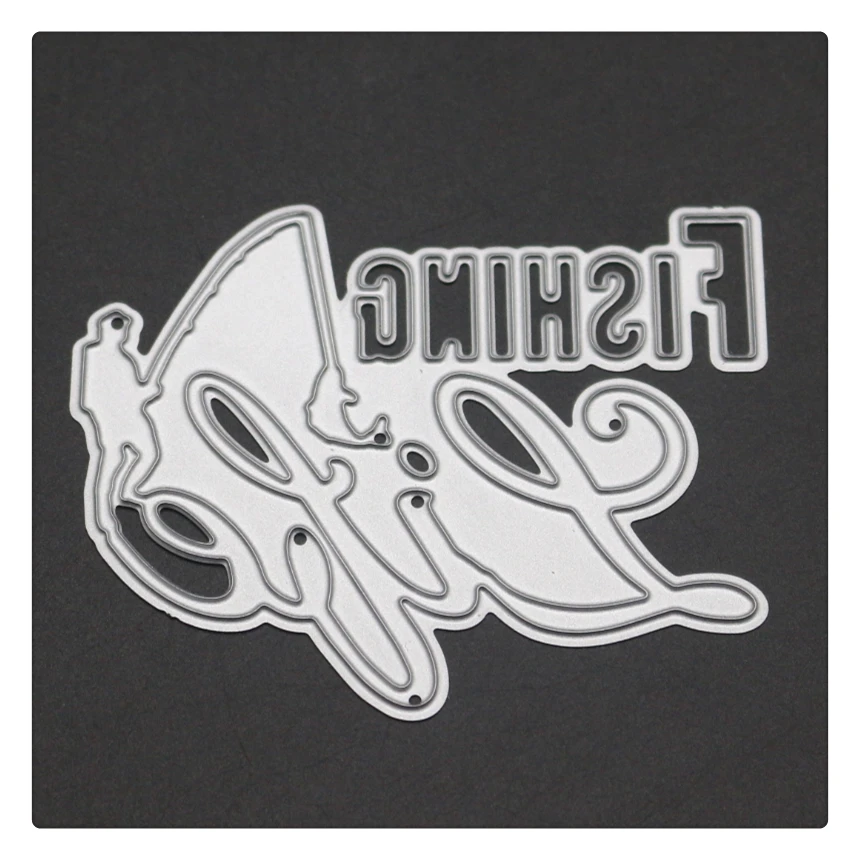 YINISE скрапбукинга металлические режущие штампы для трафареты рыболовные