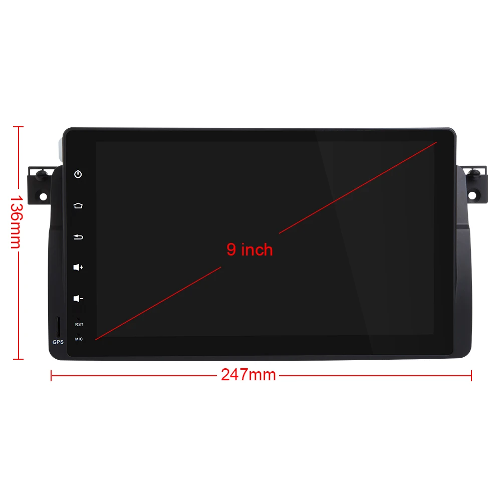 Автомобильный мультимедийный плеер Eunavi gps Android 8 0 Авторадио для BMW/E46/M3/MG/ZT/Rover 75
