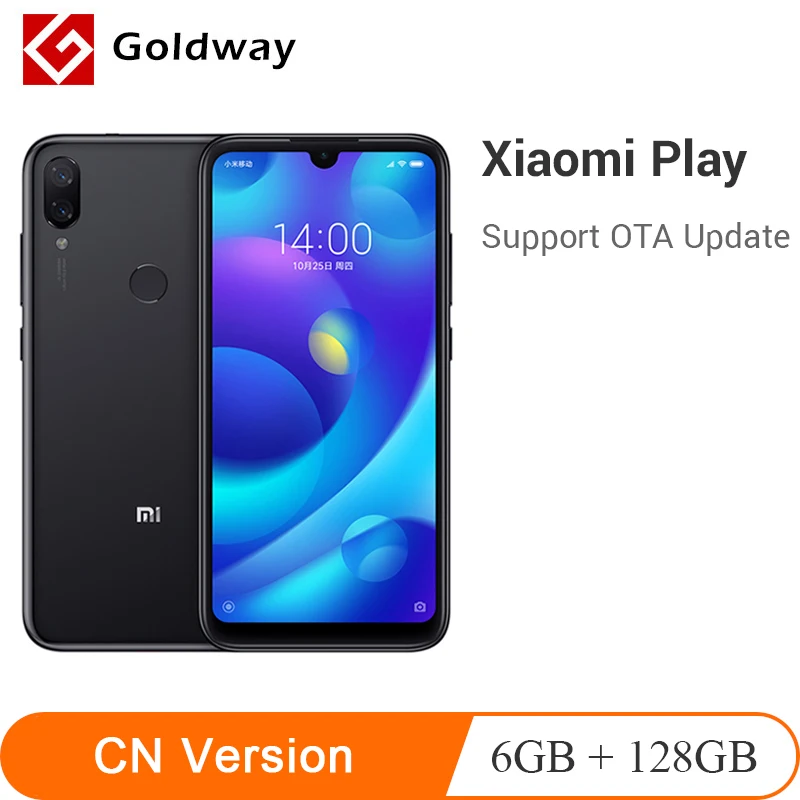 Новый оригинальный Xiaomi Play 6 Гб RAM 128 ГБ ROM мобильный телефон MTK Helio P35 Восьмиядерный 5