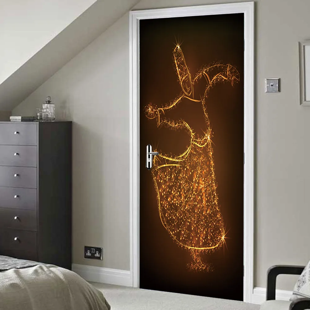 2 шт./компл. наклейка на дверь в мусульманском стиле Праздник мусульманского