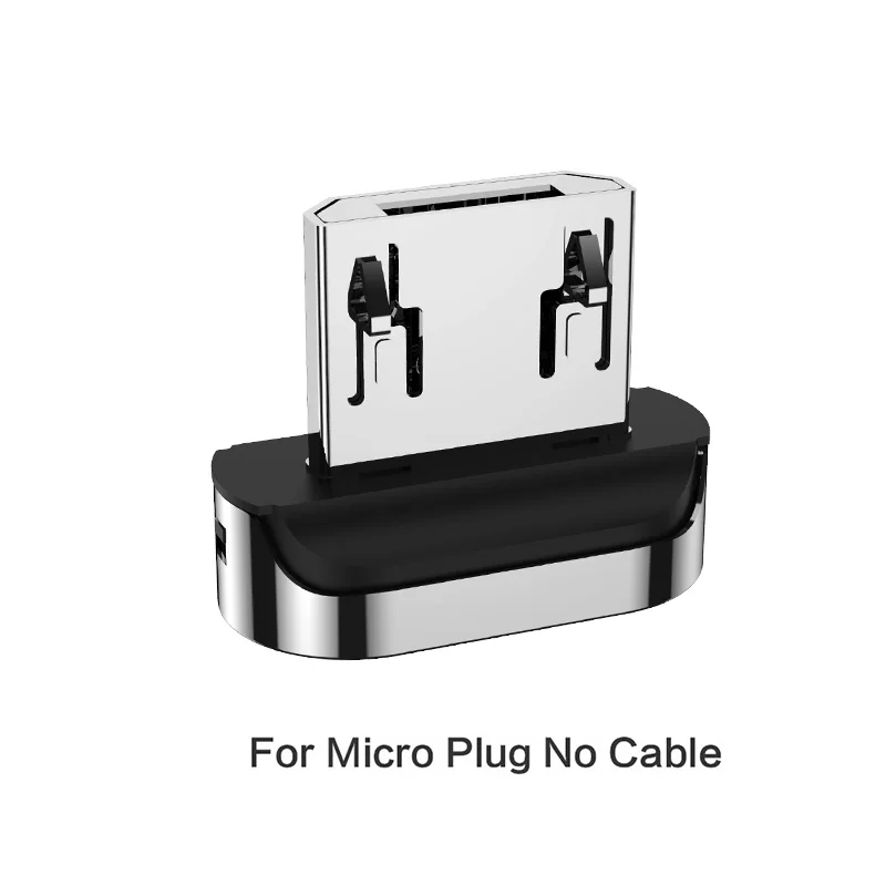 ZNP Магнитный кабель Micro usb type C для iPhone кабель освещения 1 м 3A провод для быстрого заряда type-C Магнитный кабель для зарядки телефона - Цвет: Only Plug For Micro
