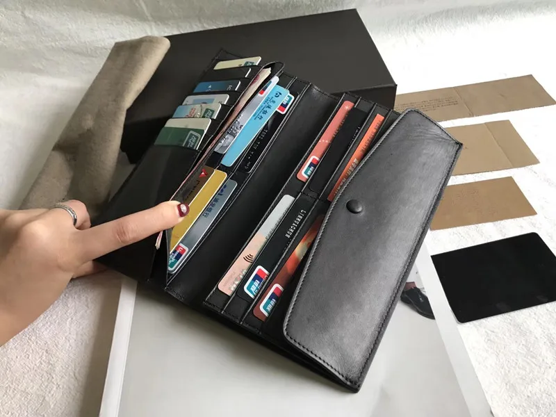 Женский клатч с зажимом вместительный кошелек из воловьей кожи ручной вязки 2019 |