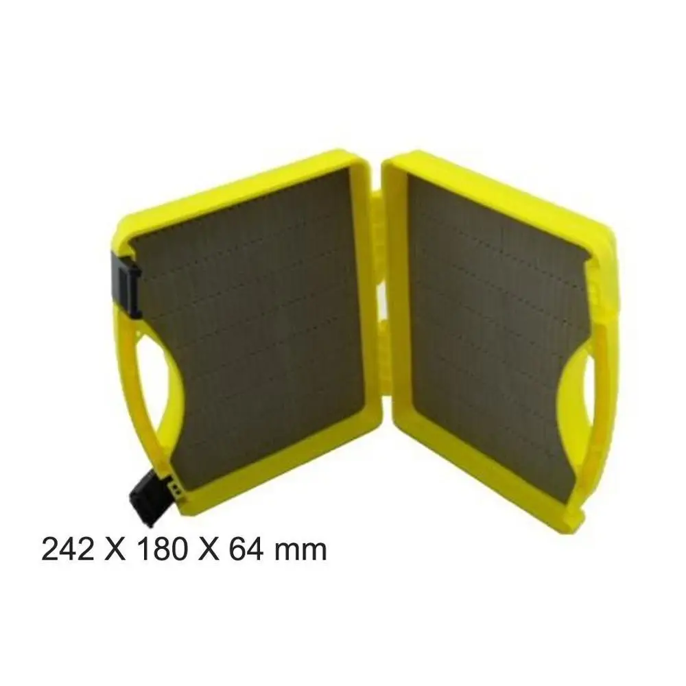 Yellow Aventik Пластик Нажмите Lock сухой мокрый Нимфа стример мух Box Fly Чехол Fly Рыбалка коробка - Цвет: Yellow