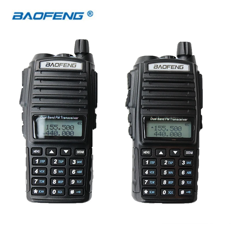 2 шт. UV 82 Baofeng HAM CB радио рация Двухдиапазонная PTT Way UV82 портативный
