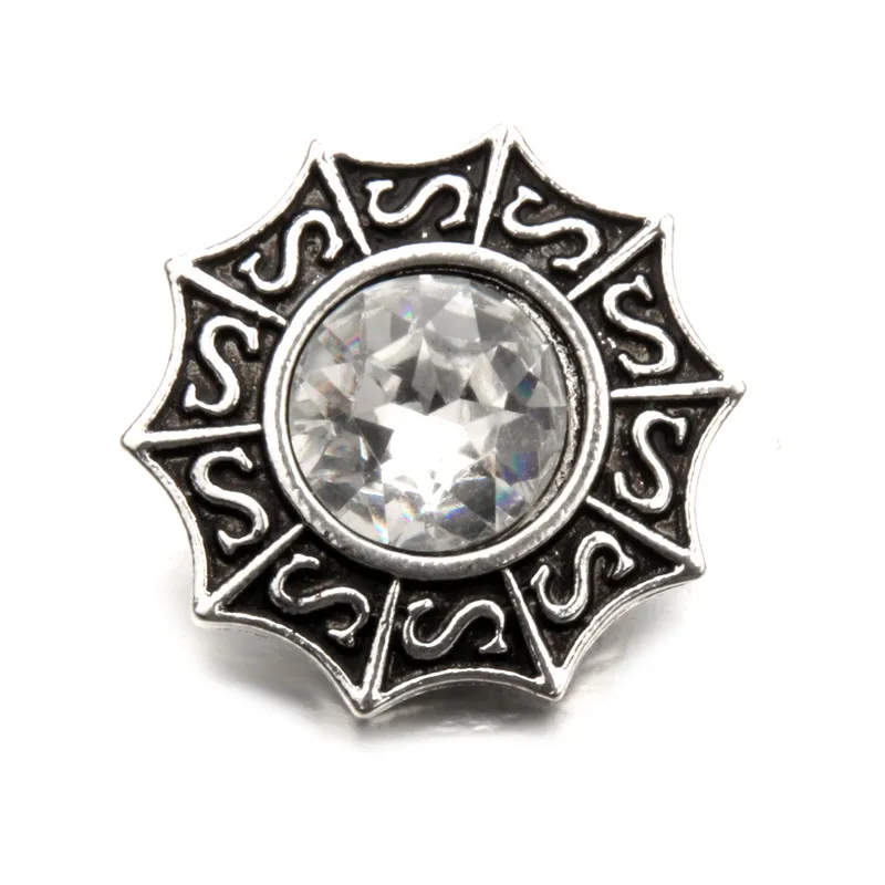 10pcs/lot High Quality Colours Laciness Rhinestone 18mm Metal Snap Button Charm Styles Snaps Jewelry | Украшения и аксессуары