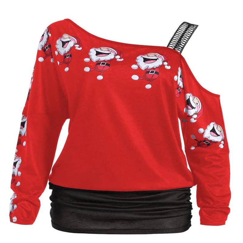 Женское сексуальное рождественское платье Санта Клауса с длинным рукавом