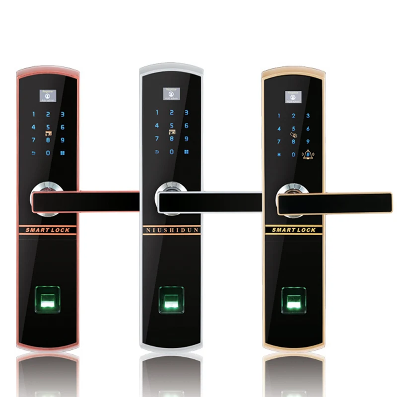 

Fingerprint Password Door Lock with Remote Controller